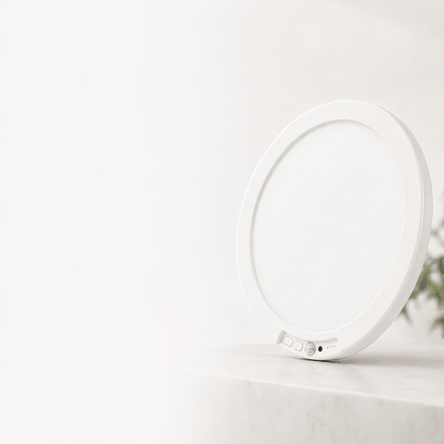Lampe LED à détecteur de mouvement, lumière capteur mouvement circulaire blanche sur surface